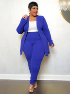 Plus size women's matching two-piece outfit set featuring comfortable, stylish clothing from Trendy Attic Store01.