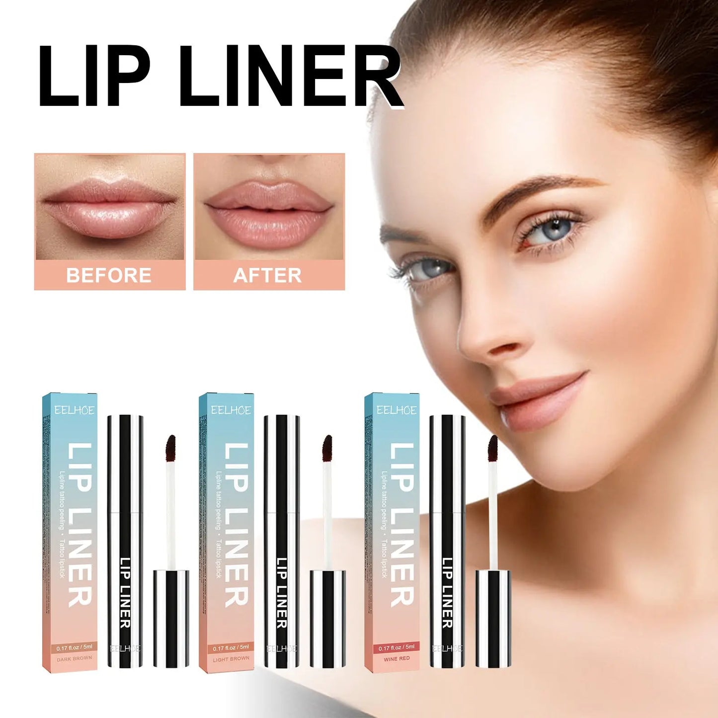 Stripping Lip Liner Outline Waterproof Plush Fashion Hub
