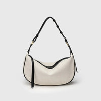 Stylish Simple Hobo Bag - Casual Versatile Shoulder Purse, Perfect Autumn and Winter Canvas Underarm Bag Plush Fashion Hub