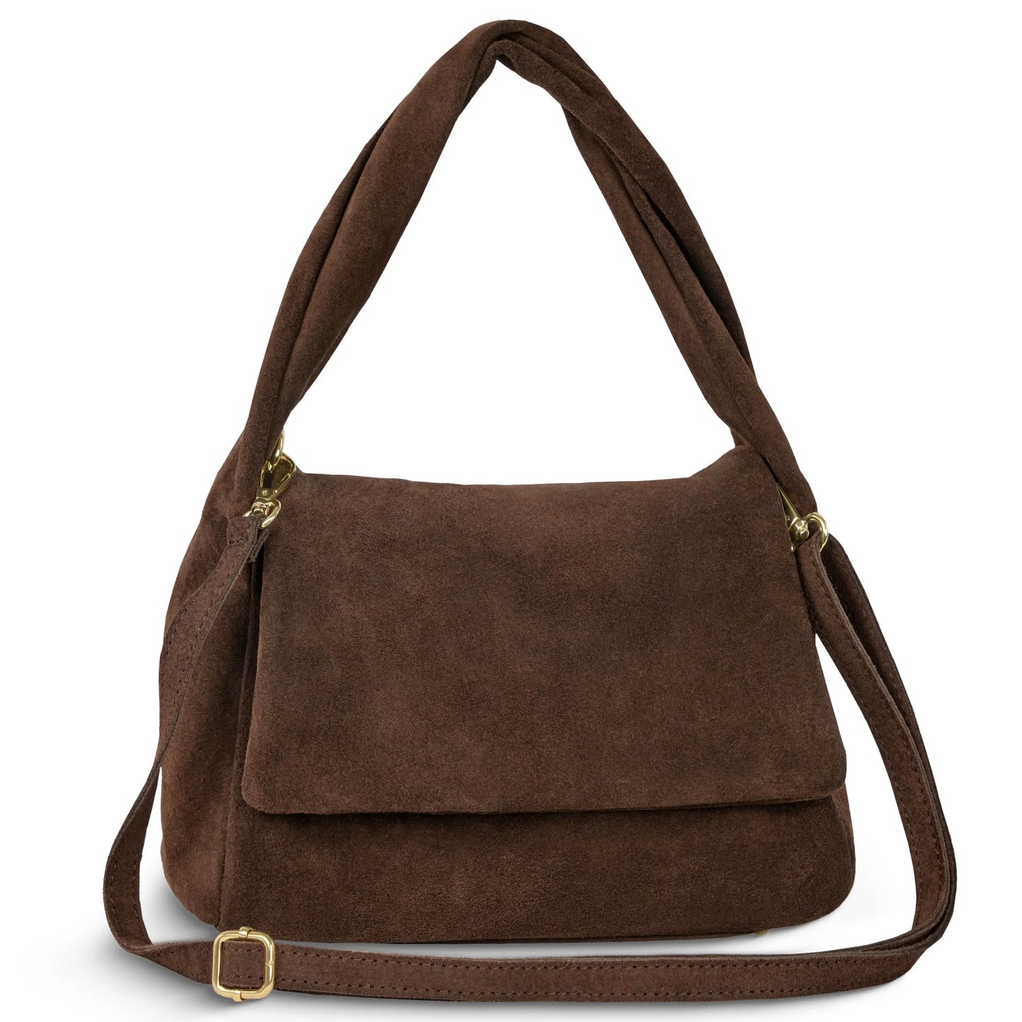 Suede Leather Top-Handle Bag TAKEASY