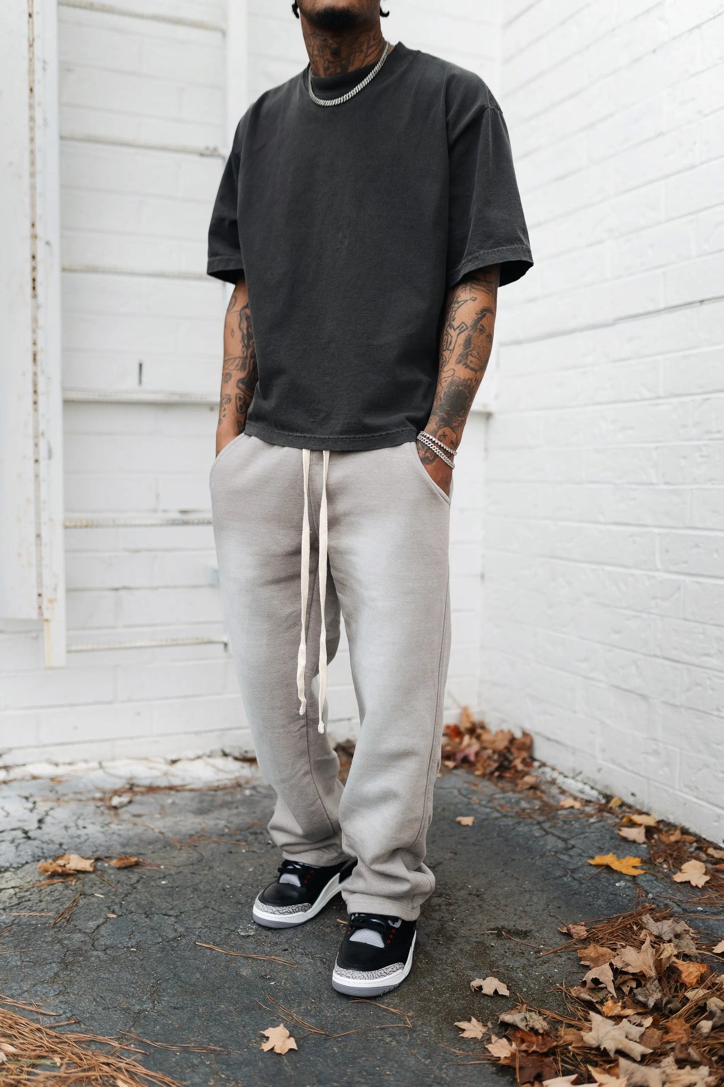 Sun-Dried Bleached Sweatpants Superline