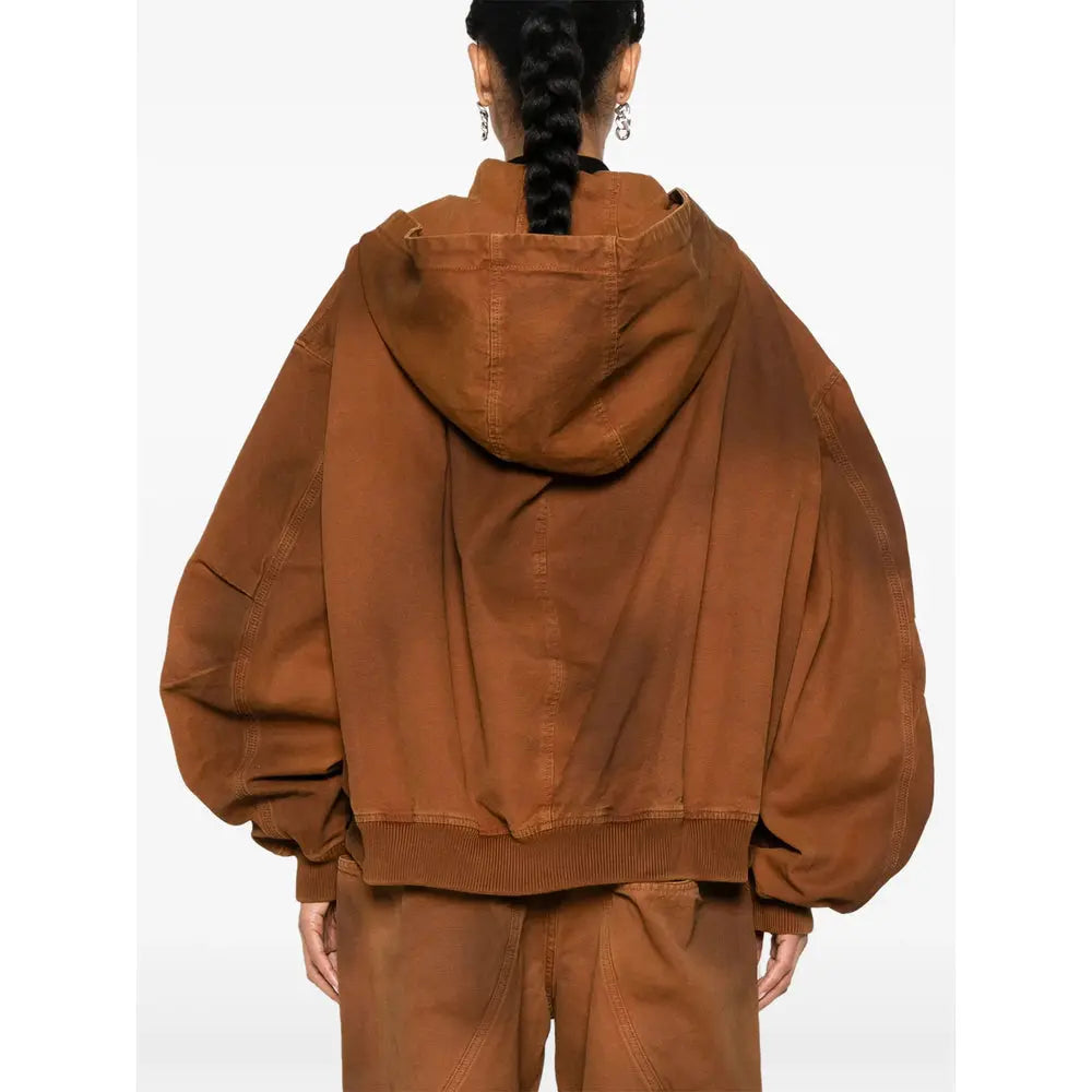 The Attico Brown Jackets - Oversized Jackets Women Luosophy