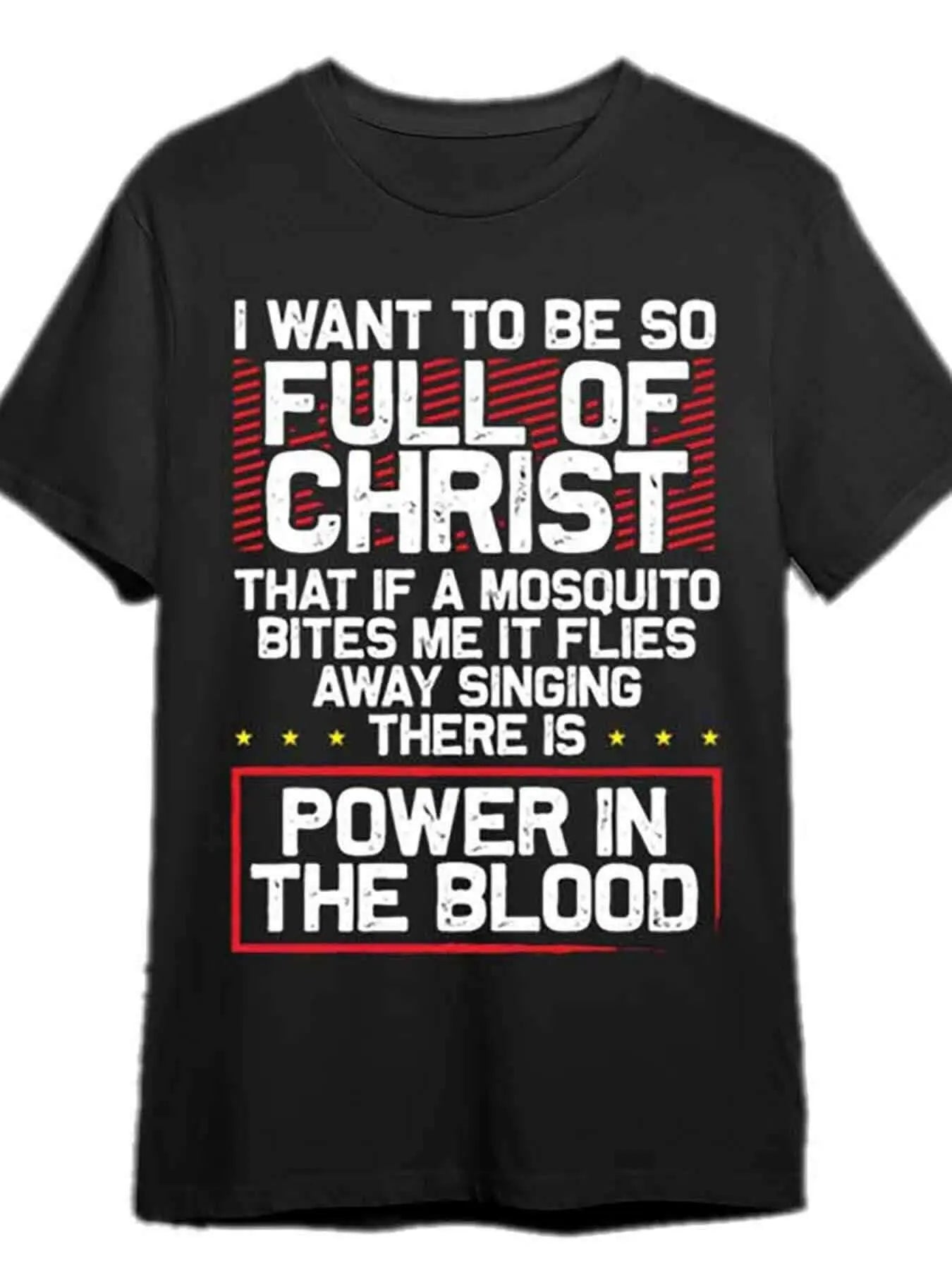 There's Power in Blood - Religious T-Shirt - Plush Fashion Hub