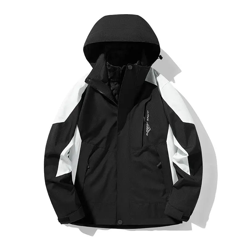 Three-in-one Removable Fleece-lined Thickened Windproof Jacket Mountaineering Social Buzz eSIMs
