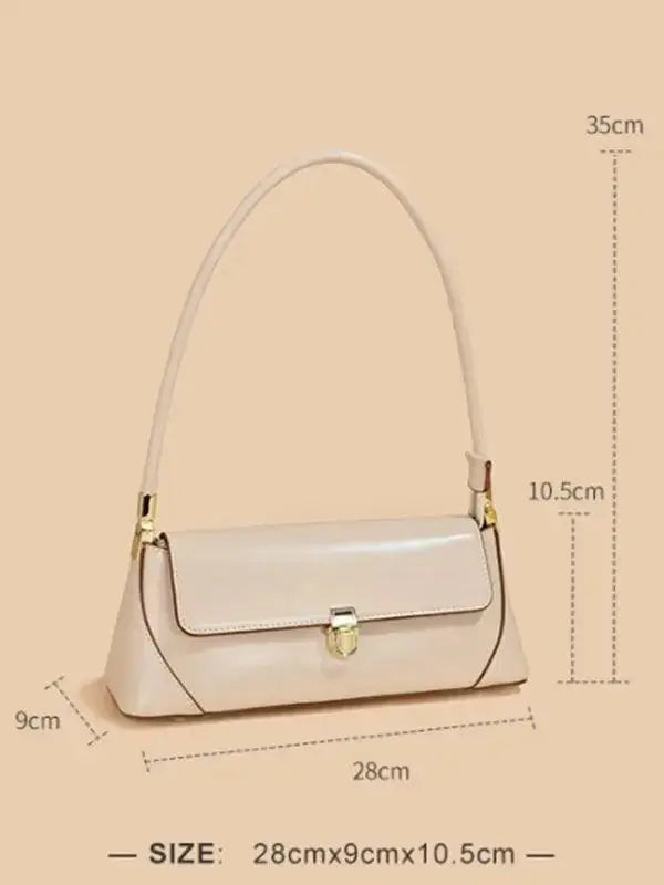 Urban solid leather zipper shoulder bag by Plush Fashion Hub featuring a minimalist crossbody design and durable craftsmanship.