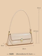 Urban solid leather zipper shoulder bag by Plush Fashion Hub featuring a minimalist crossbody design and durable craftsmanship.