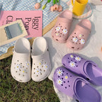 Women’s summer hole sandals by Trendy Attic Store01 featuring open-toe design and slip-on style perfect for warm weather.