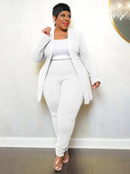 Plus size women's matching two-piece outfit set by Trendy Attic Store01, featuring a stylish, comfortable ensemble for curvy women.