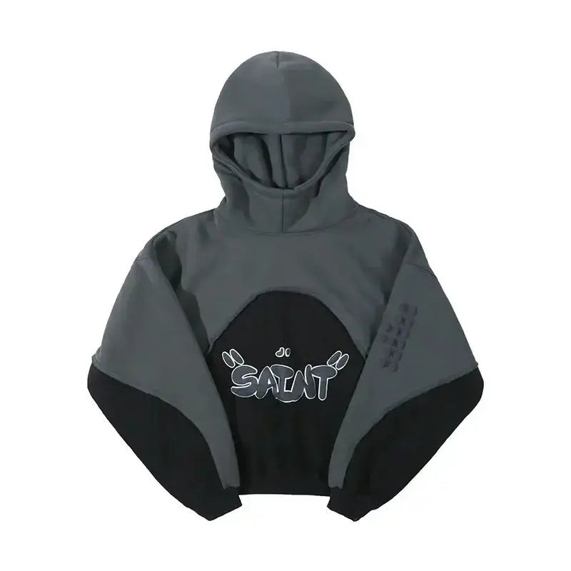 Unisex plush velvet padded hooded sweatshirt from Plush Fashion Hub, featuring a cozy design with a front pocket and drawstring hood.