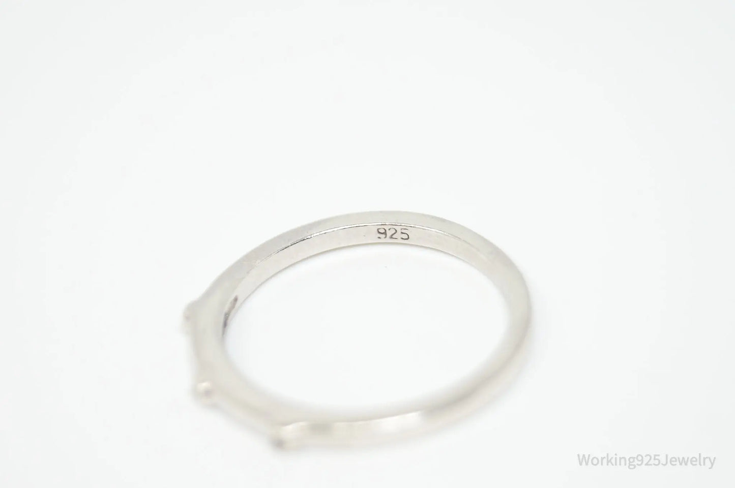 Vintage Designer Heng Ngai Diamond Sterling Silver Ring - Size 6.75 Plush Fashion Hub