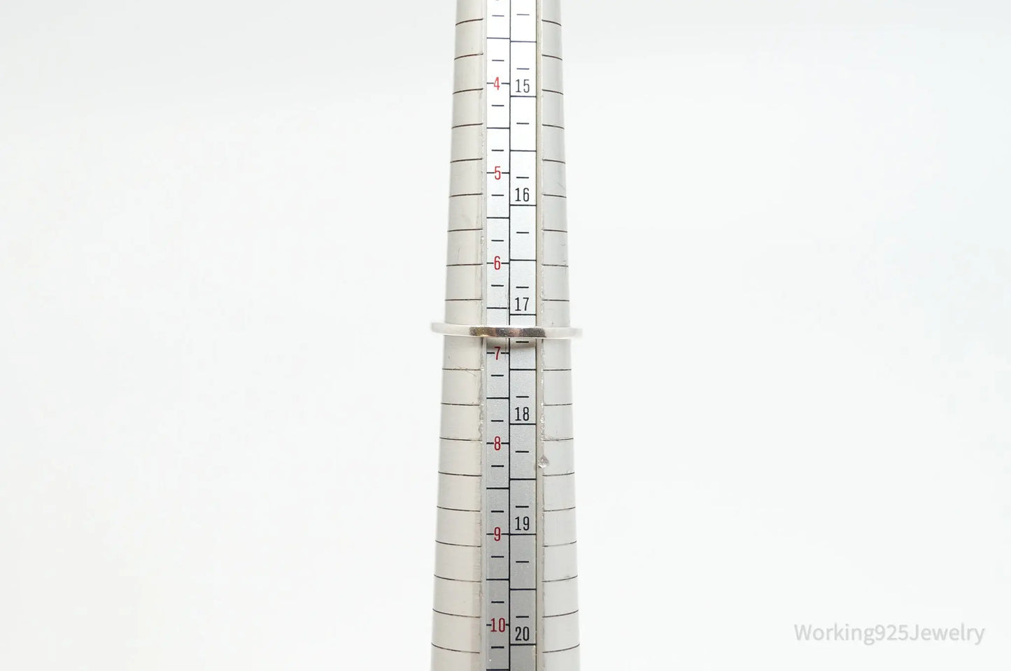 Vintage Designer Heng Ngai Diamond Sterling Silver Ring - Size 6.75 Plush Fashion Hub