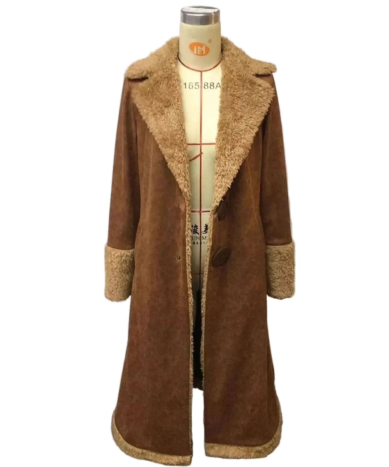 Vintage Faux Fur Trim Longline Coat For Women Gilded Glamour Shop