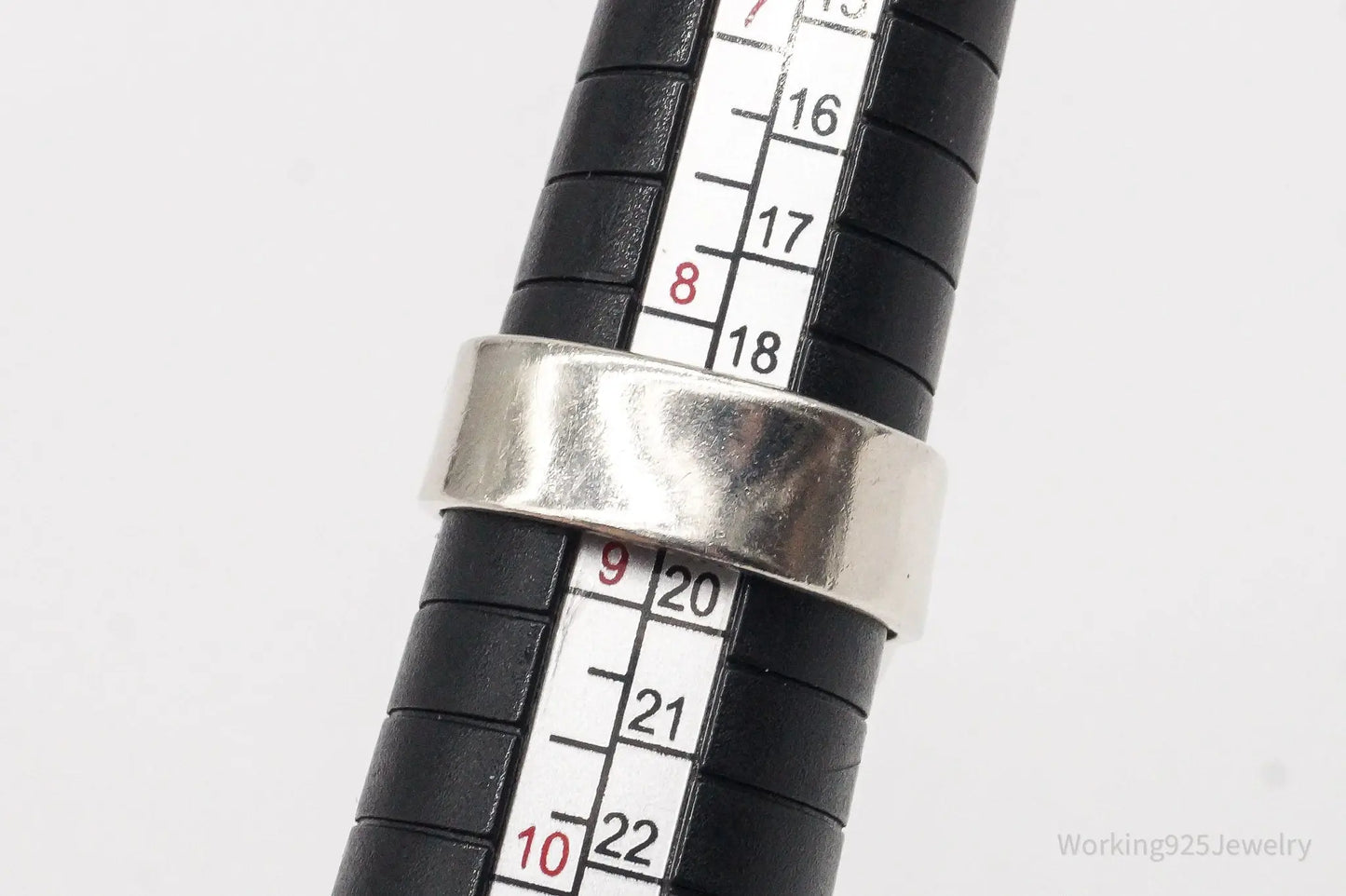 Vintage Lace Agate Sterling Silver Ring - Size 8.5 Adjustable Plush Fashion Hub