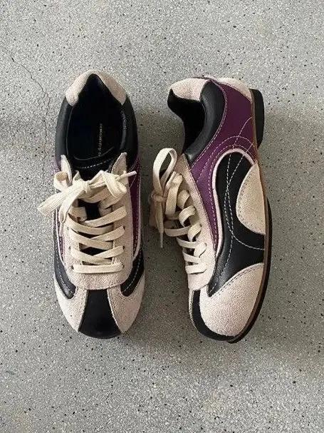 Vintage Platform Lace-up Cuban Sneakers Shoes Plush Fashion Hub