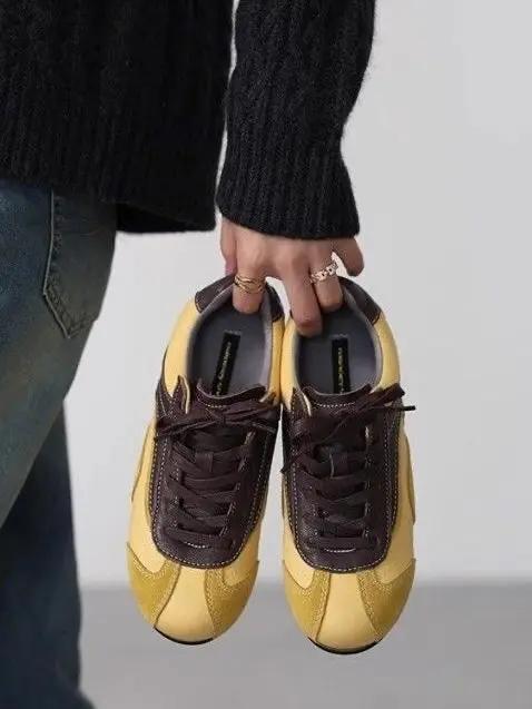 Vintage Platform Lace-up Cuban Sneakers Shoes Plush Fashion Hub