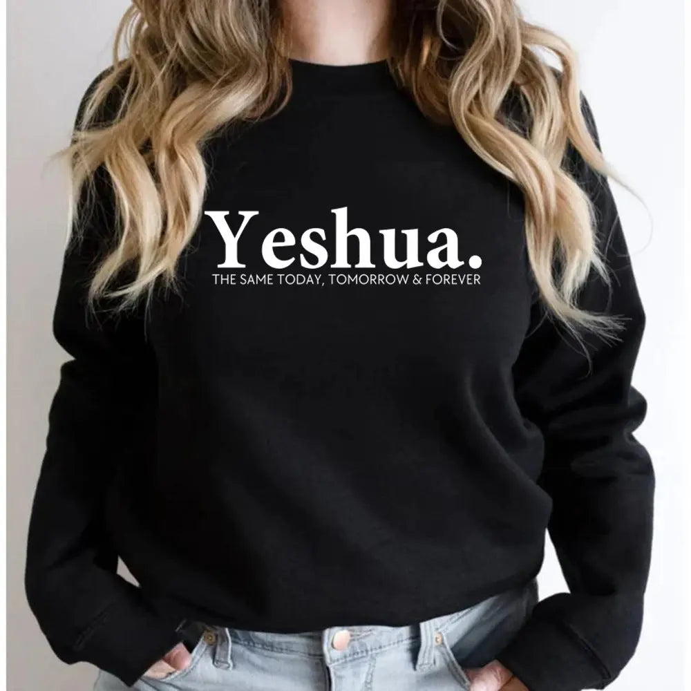 Vintage Yeshua Christian Sweatshirt Christian Apparel Faith - Plush Fashion Hub
