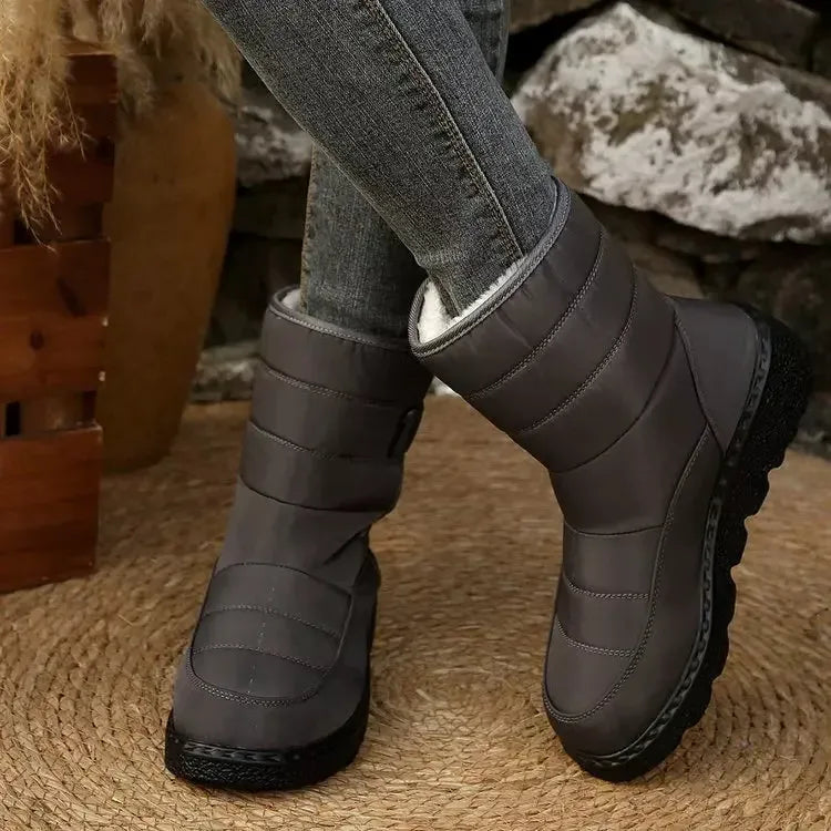 Warm Padded Waterproof Snow Boots - Plush Fashion Hub