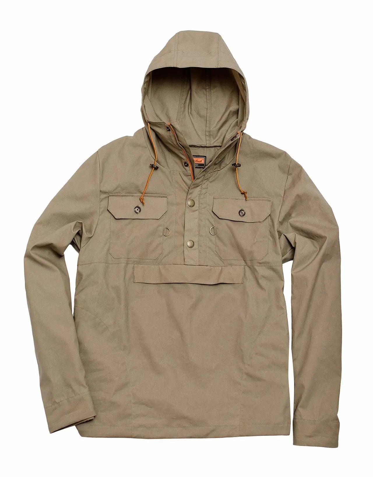 Waxed Cotton Anorak Ball and Buck