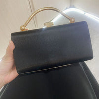 Wedding dress Birthday party dinner bag simple small fragrant scenery face hand bag Plush Fashion Hub Blessing Clothing