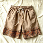 Women’s retro drawstring casual shorts from Plush Fashion Hub, featuring loose fit and comfortable design, ideal for casual wear.