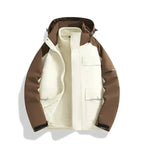 Social Buzz eSIMs windproof and waterproof 3-in-1 shell jacket, outdoor outerwear with durable weather-resistant fabric.