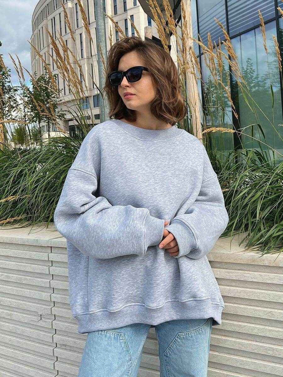 Women's Solid Color Loose Sweater