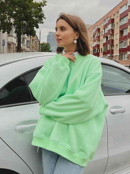 Women's Solid Color Loose Sweater