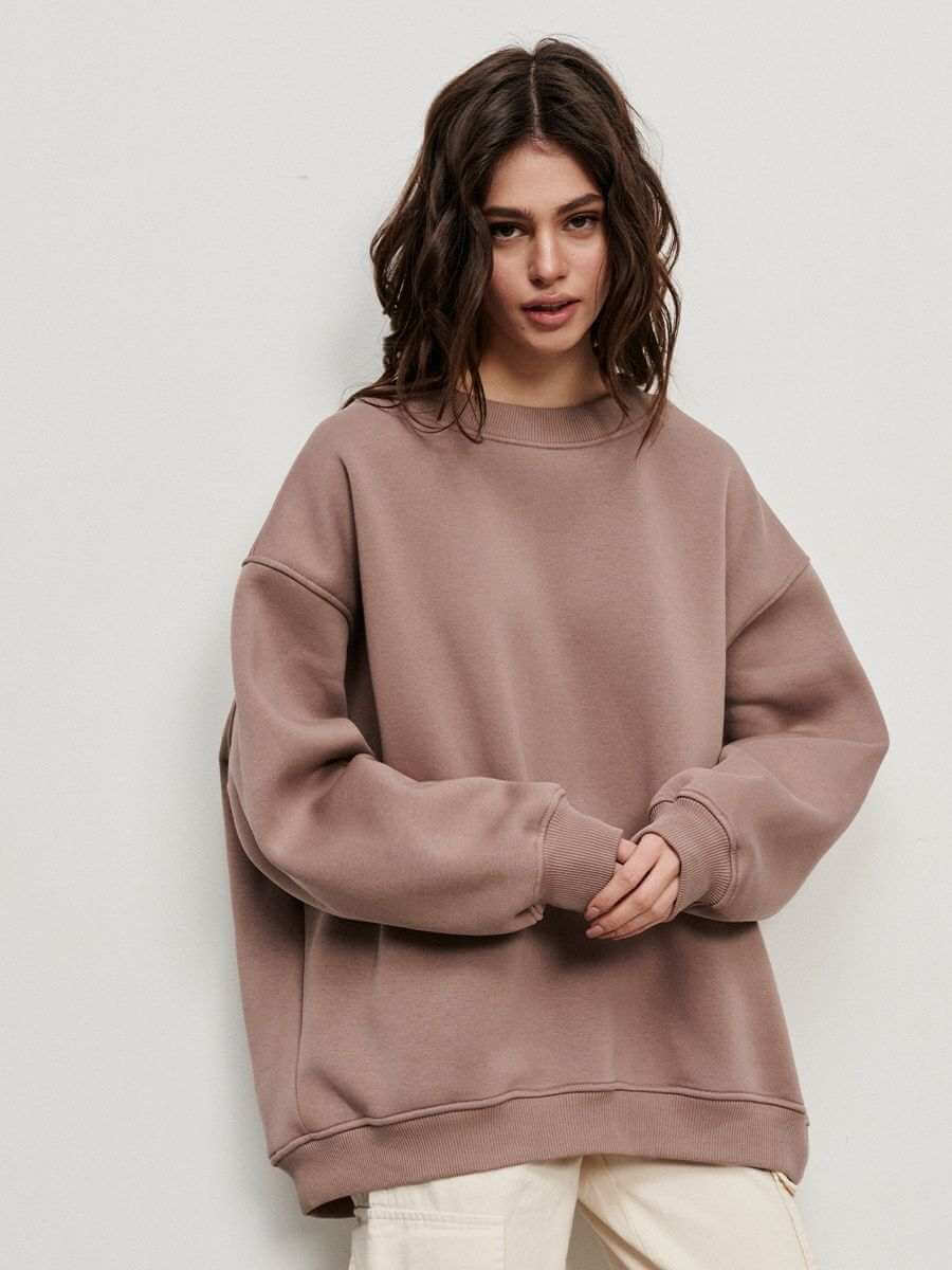 Women's Solid Color Loose Sweater - Plush Fashion Shop #