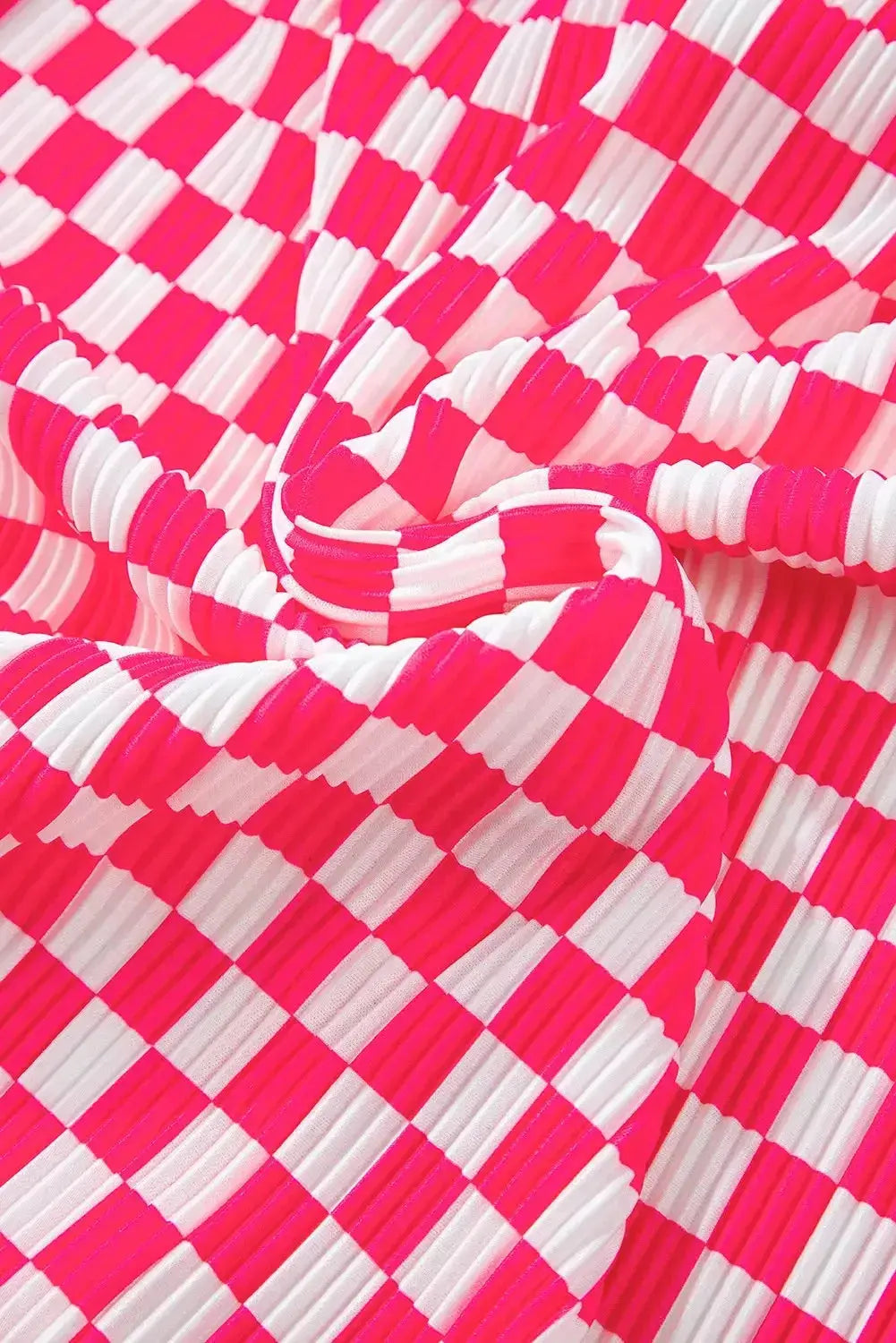 Women’s checkered button-up lounge pajama set by Plush Fashion Hub, soft 2-piece sleepwear with a cozy, comfortable fit.