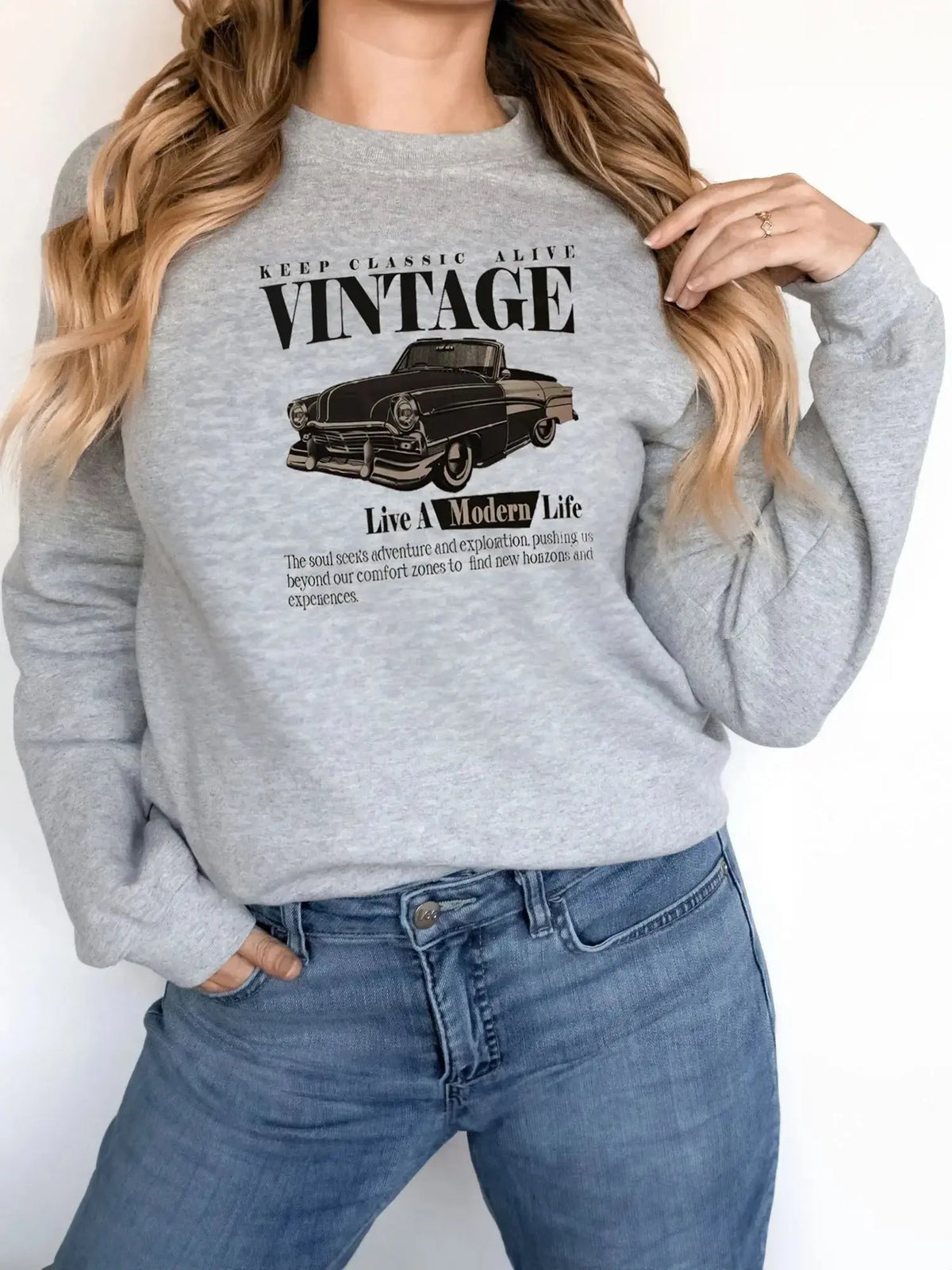 Women’s printed long sleeve hoodie sweatshirt from Plush Fashion Hub, soft casual pullover with colorful design and comfortable fit.