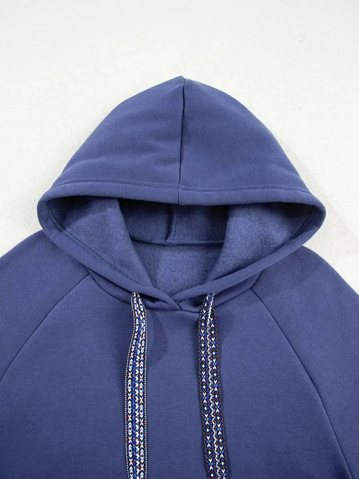 Women’s fleece-lined oversized tunic hoodie with drawstring, plush fashion hub, cozy casual loungewear for women.