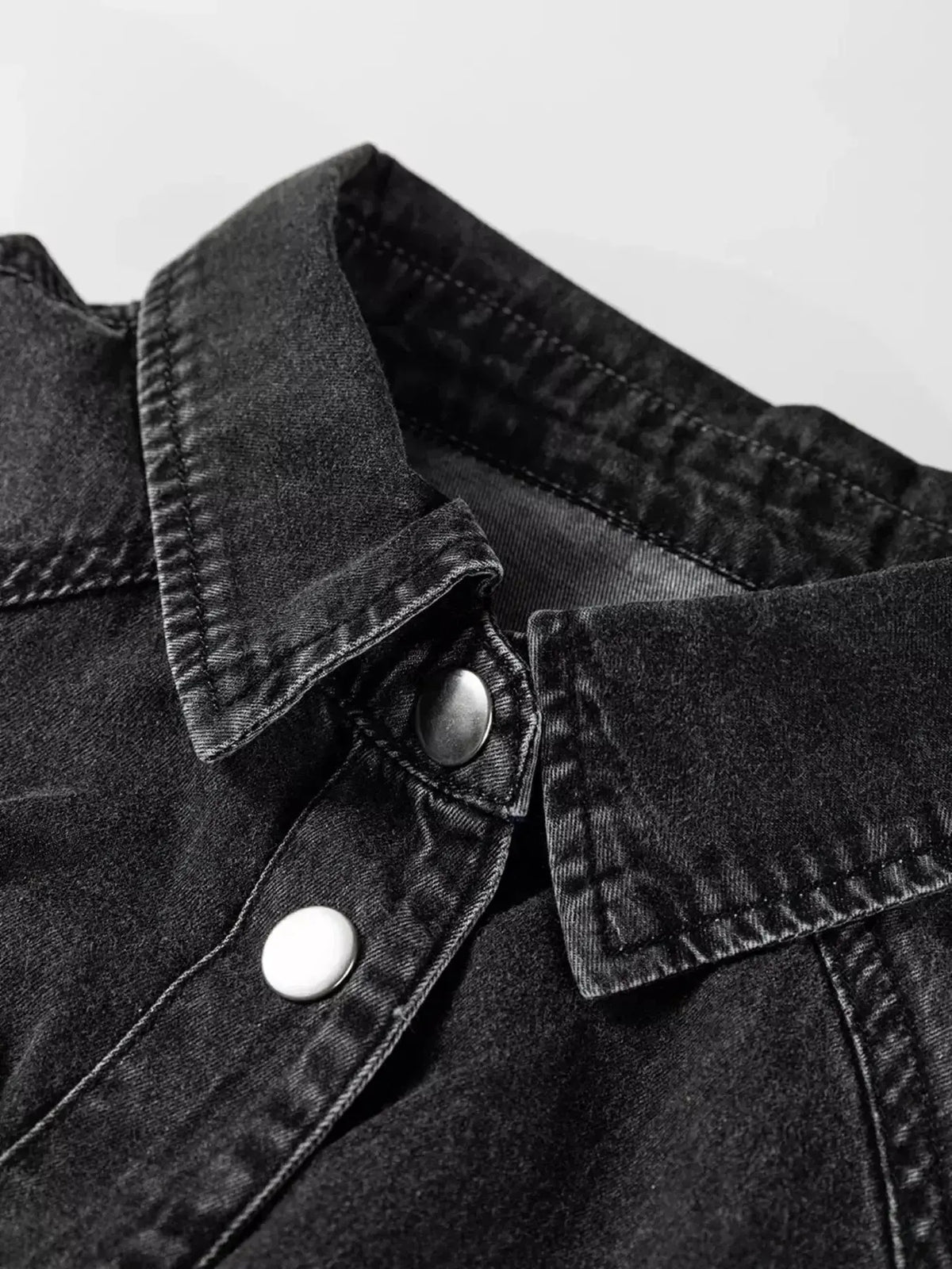 Women wearing Plush Fashion Hub raw hem denim shirt dress with long sleeves and button-down front, made of cotton.