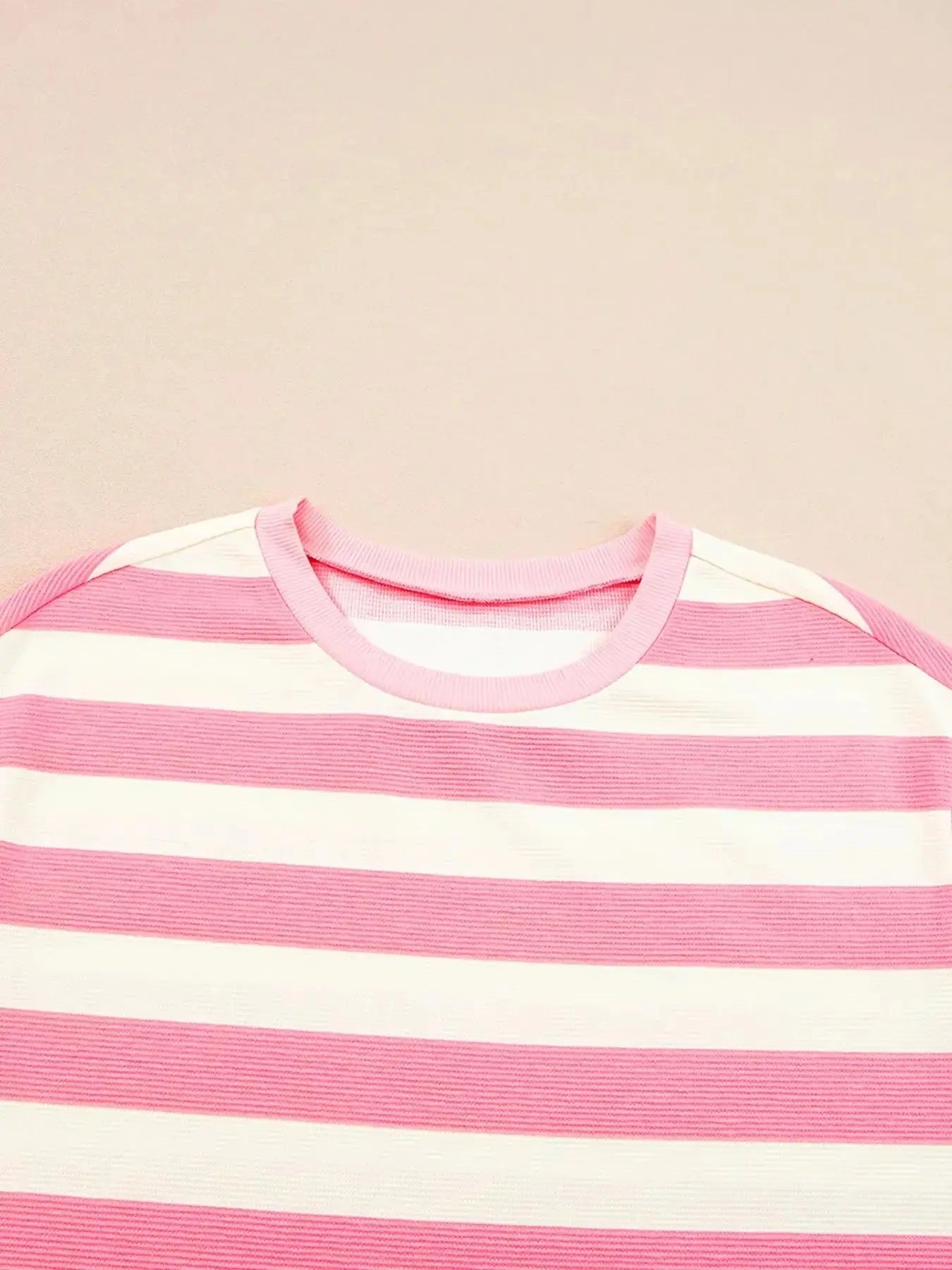 Women's striped cap sleeve shift dress with pockets from Trendsi, featuring a casual, stylish design perfect for everyday wear.
