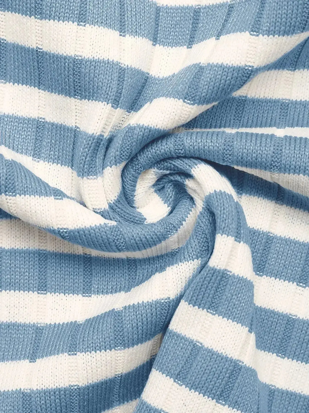 Women’s soft striped loungewear set with square neck long sleeves and matching pants by Plush Fashion Hub.