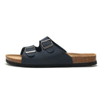 Men's cork slip-on sandals from Trendy Attic Store01, featuring breathable straps and comfortable footbed for casual wear.