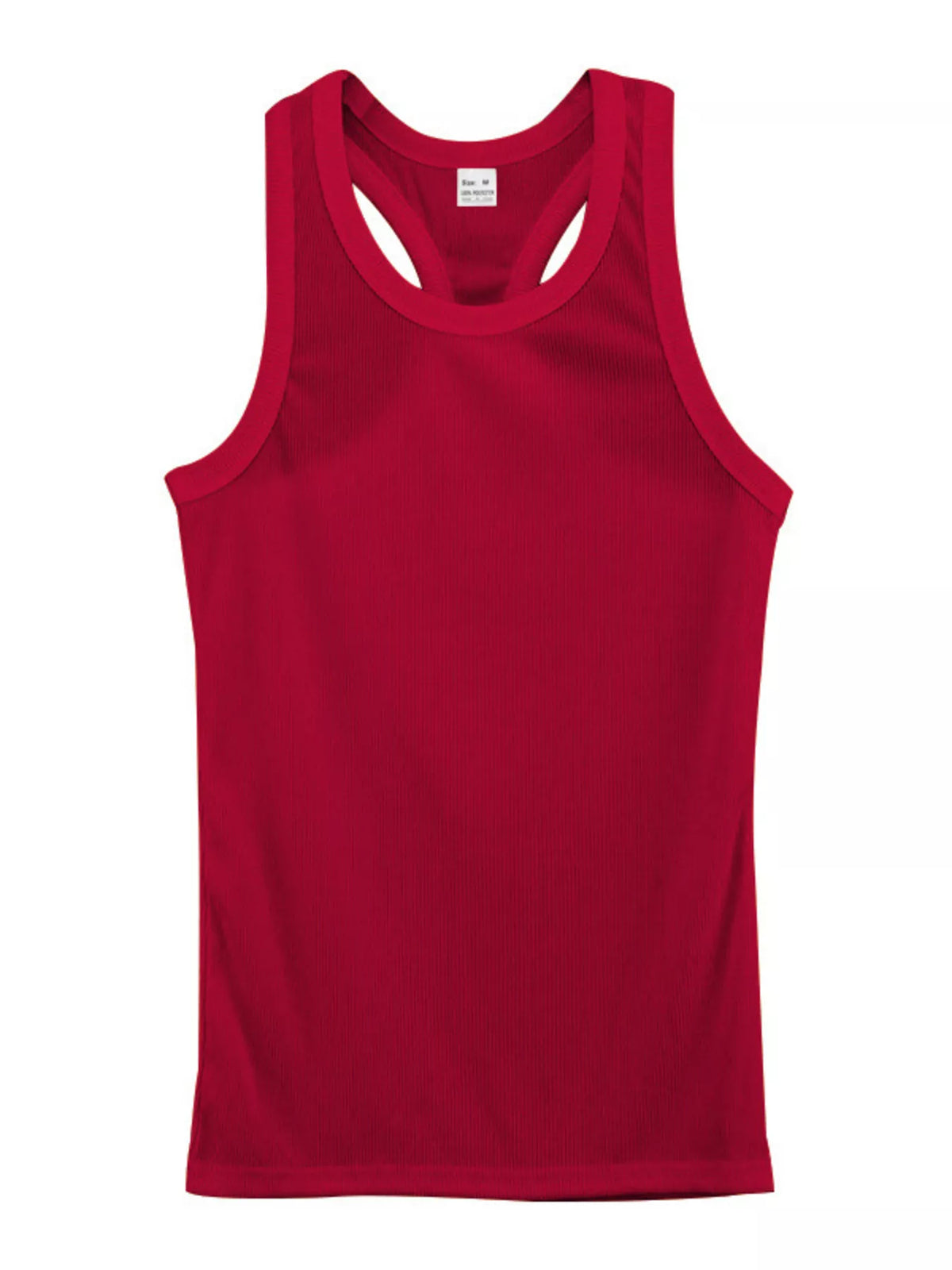 Plus size men's round neck tank top by Plush Fashion Hub, showing a comfortable fit and classic sleeveless design.