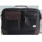 Pi-Mart laptop bag briefcase with shoulder strap, featuring a sleek design and padded interior for portable computer storage.