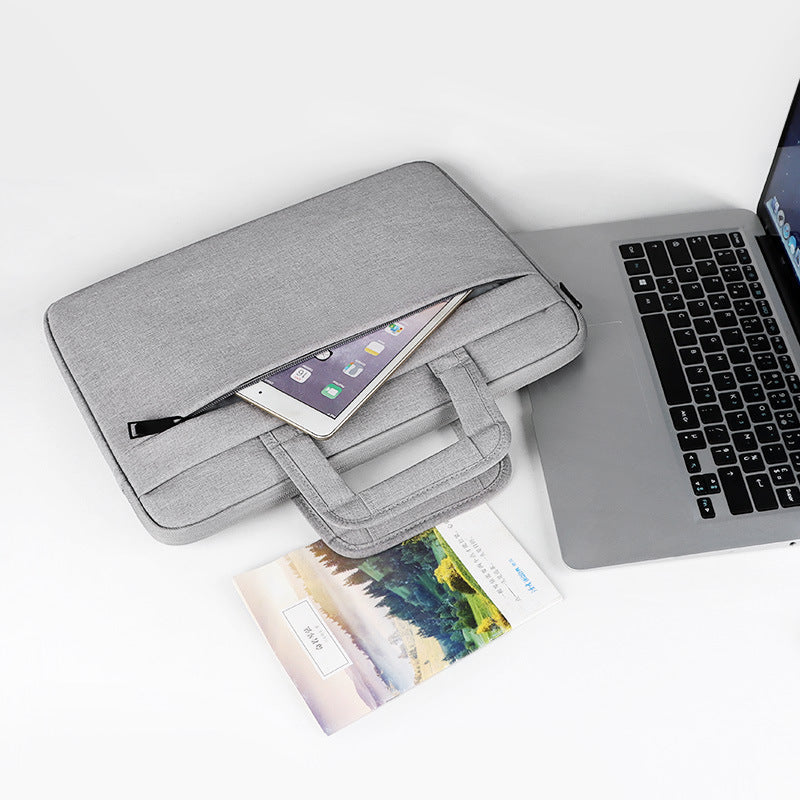 Pi-Mart laptop briefcase bag with padded shoulder strap and multiple compartments for business and travel use