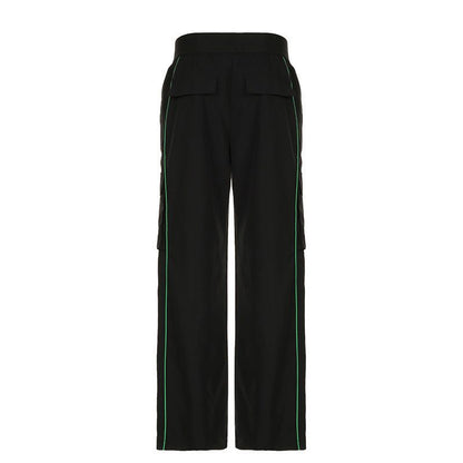 Pocket Loose Trousers Casual Two-piece SuitGet ready to turn heads with our Pocket Loose Trousers Casual Two-piece Suit! Crafted from high-quality woven material, this street fashion suit features a solid col2 piece Pants setPlush Fashions ShopPlush Fashion Shop