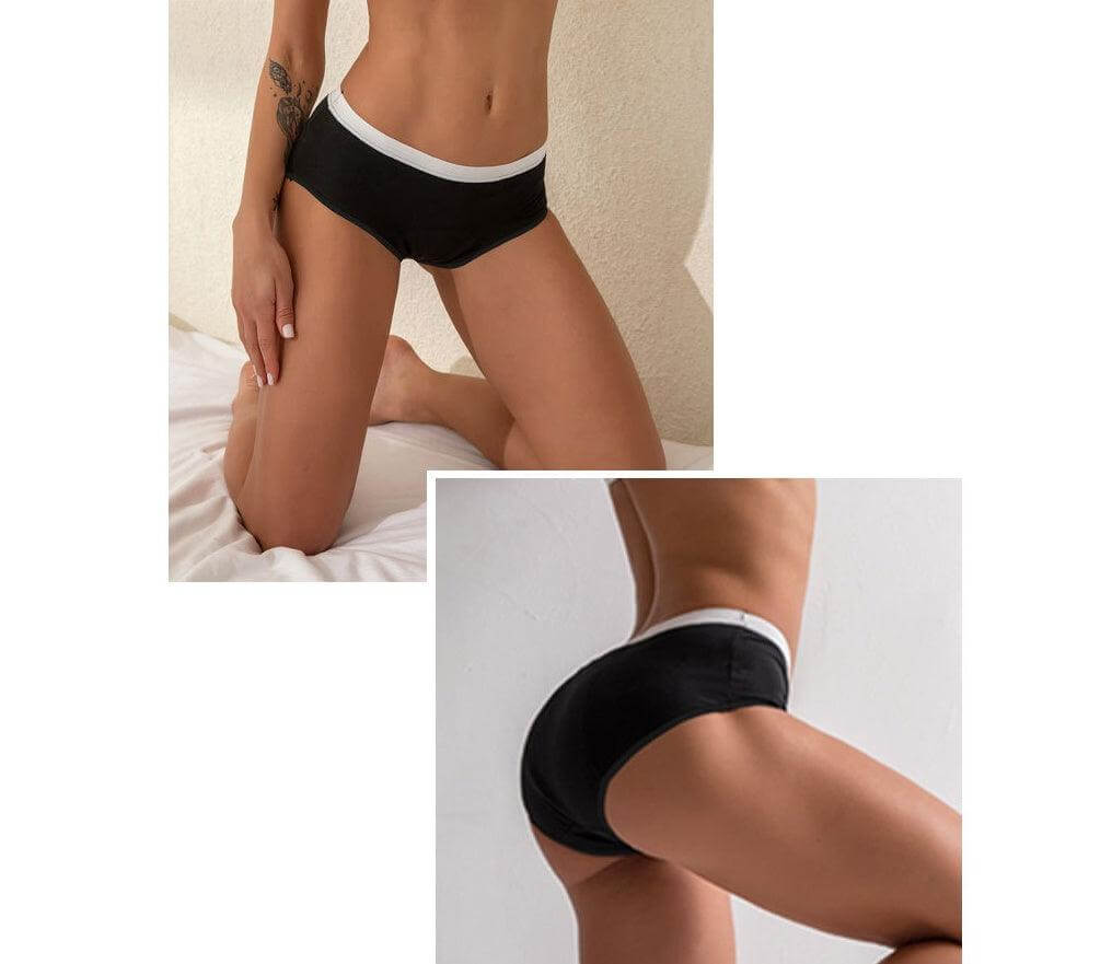 Ladies cotton physiological underwear with 4-layer leak-proof design for ultimate comfort.