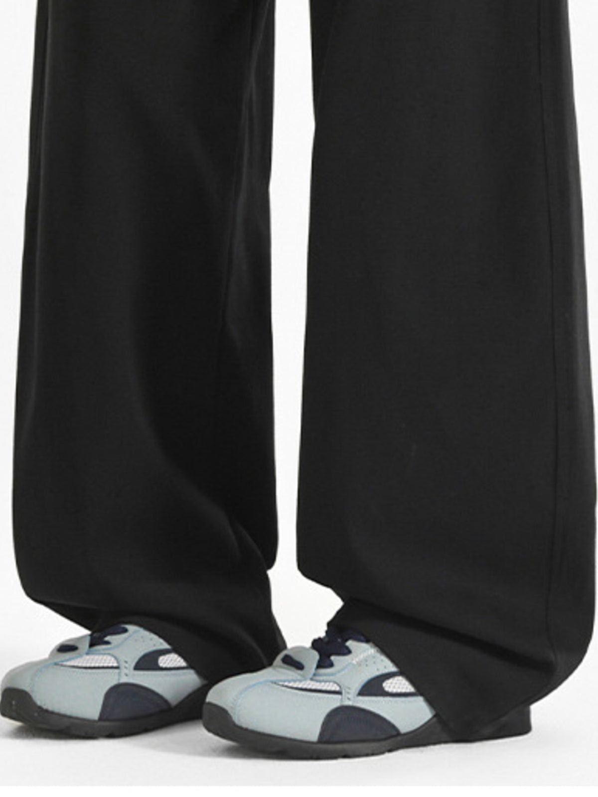 Men's wide leg casual comfort pants with relaxed fit and stretch fabric, shown in natural color, by Plush Fashion Hub.