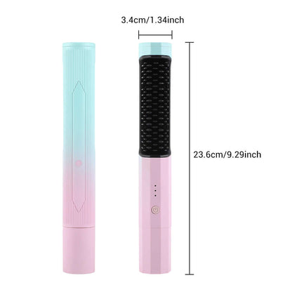 Straightening Comb Rechargeable Hair Wireless StraightenerSay goodbye to messy hair, frizz, and heat damage with our Rechargeable Hair Wireless Straightener! With 30 seconds of rapid heating and gentle temperature options, Beauty & HealthPlush Fashions ShopPlush Fashion Shop