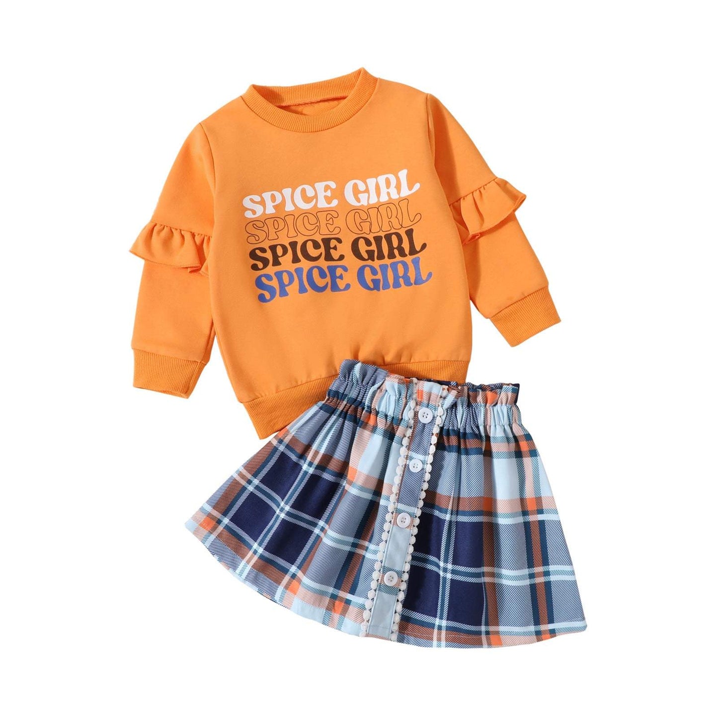 Children's Letter Printed Plaid Sweater Two-piece SetDress your child in style this Thanksgiving with our Children's Clothing Thanksgiving Letter Plaid Printed Sweater Dress Two-piece Set! Made with soft cotton, this sChildrens setPlush Fashions ShopPlush Fashion Shop