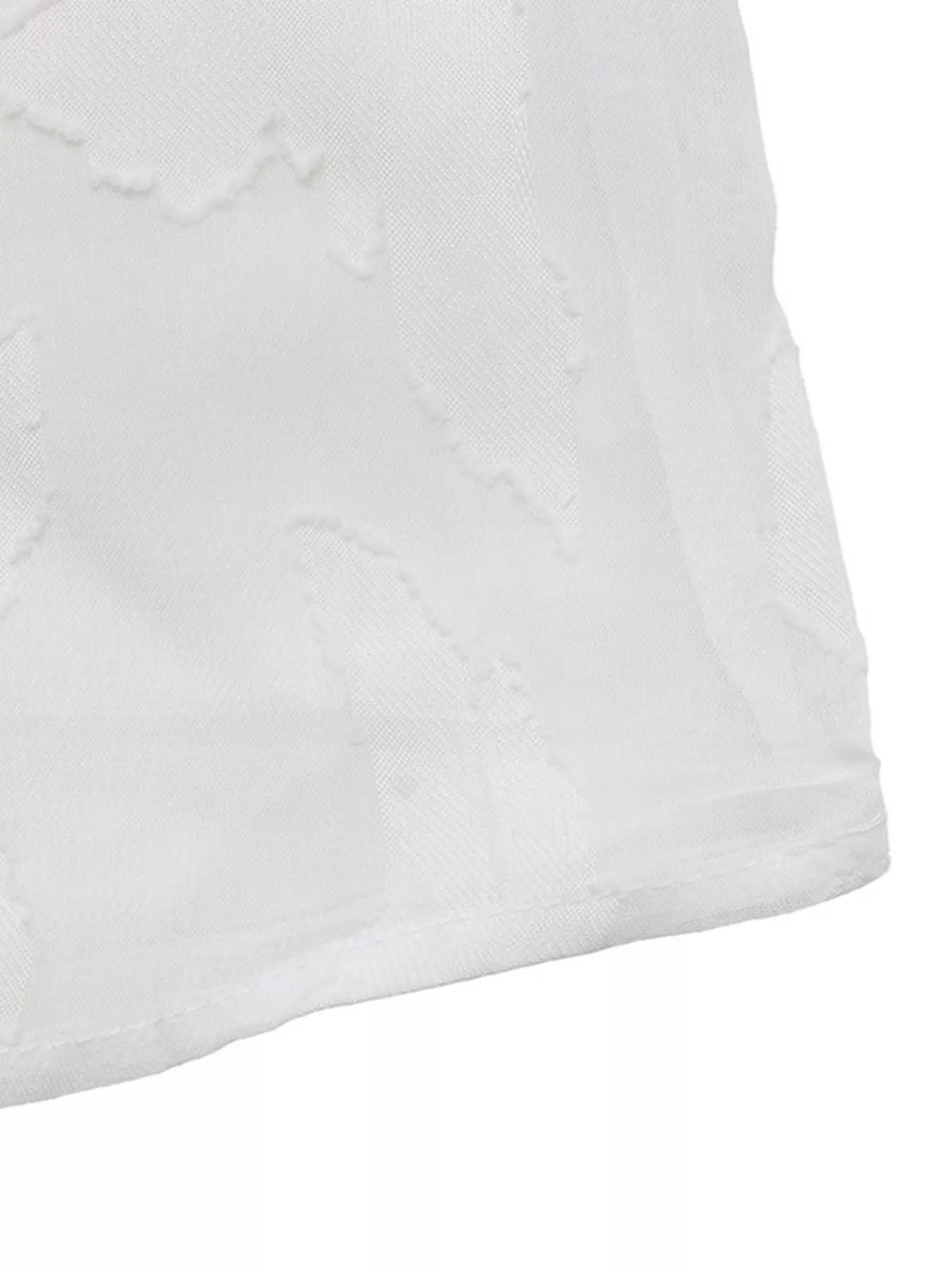 Lightly sheer button-down shirt from Trendsi, featuring a classic collar, long sleeves, and a relaxed fit perfect for casual or office wear.