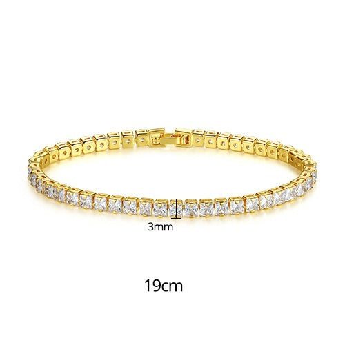 New Fashion Simple Tennis Bracelet For WomenAdd an elegant touch to any outfit with our New Fashion Simple Tennis Bracelet for Women. Made with high-quality materials and inlaid with sparkling zircon, this braBracletPlush Fashions ShopPlush Fashion Shop