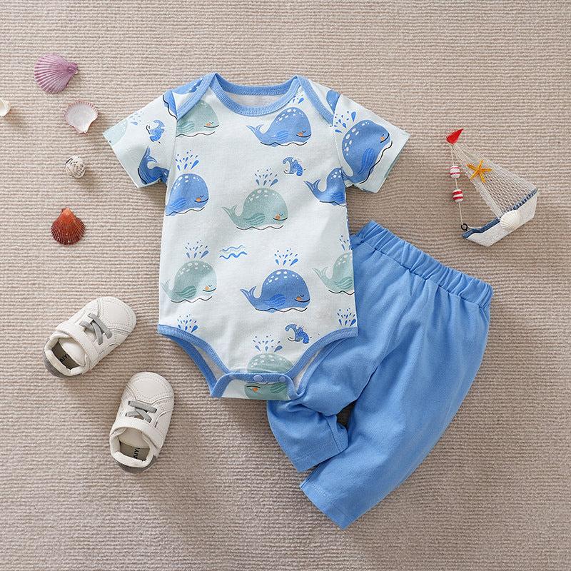 Children's Baby Overalls Two-piece SuitDress your little one in comfort and style with our Children's One-year-old Baby And Infant Overalls Clothes. This two-piece set features a soft cotton fabric for ulOverallsPlush Fashions ShopPlush Fashion Shop