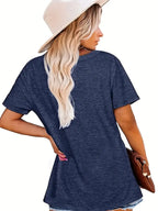 Women's American flag tank top by FitiqueFit, casual streetwear vest with round neck and sleeveless design.