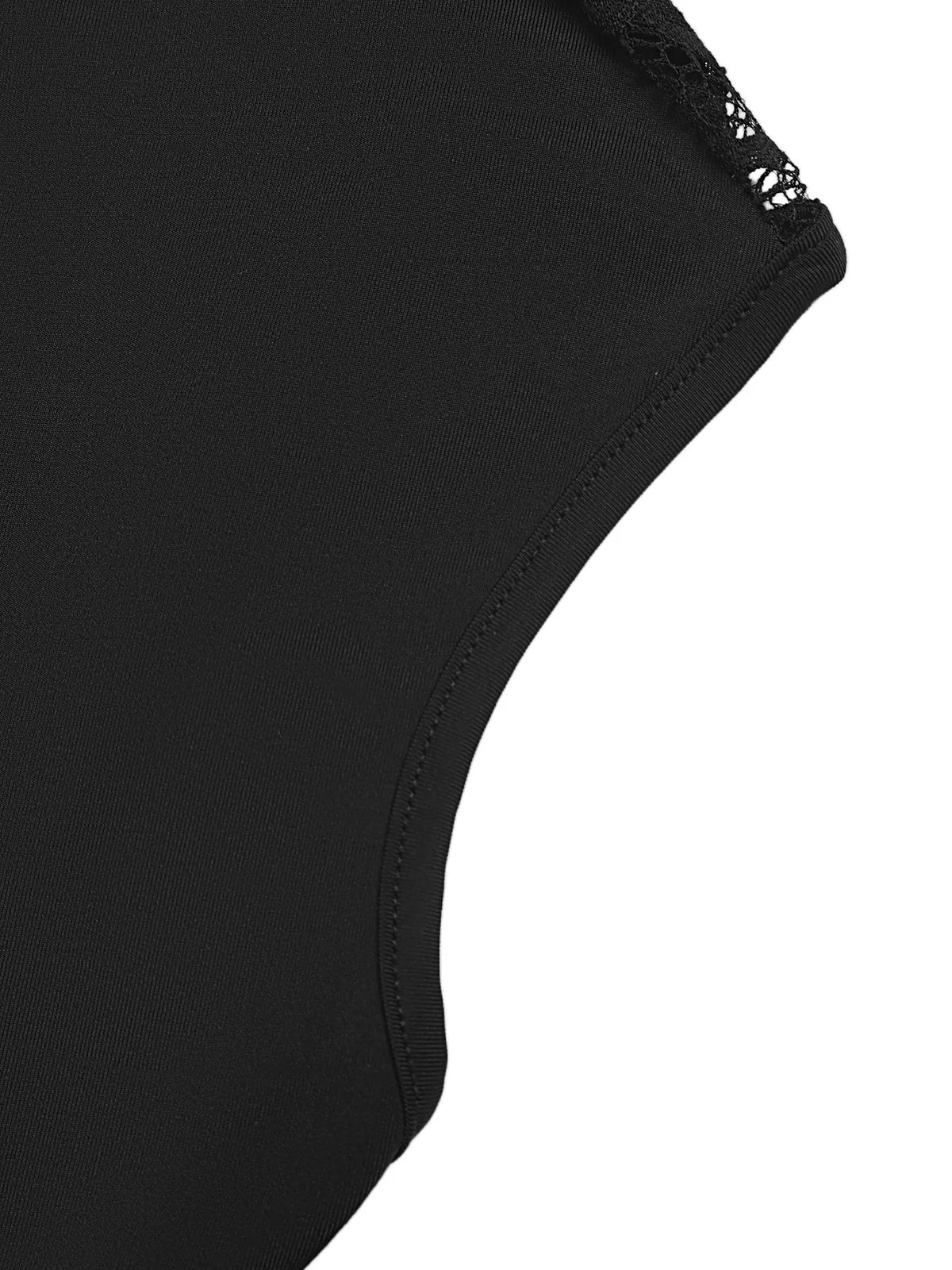Lace detail cap sleeve T-shirt from Plush Fashion Hub, featuring a soft fabric and stylish design perfect for casual wear.