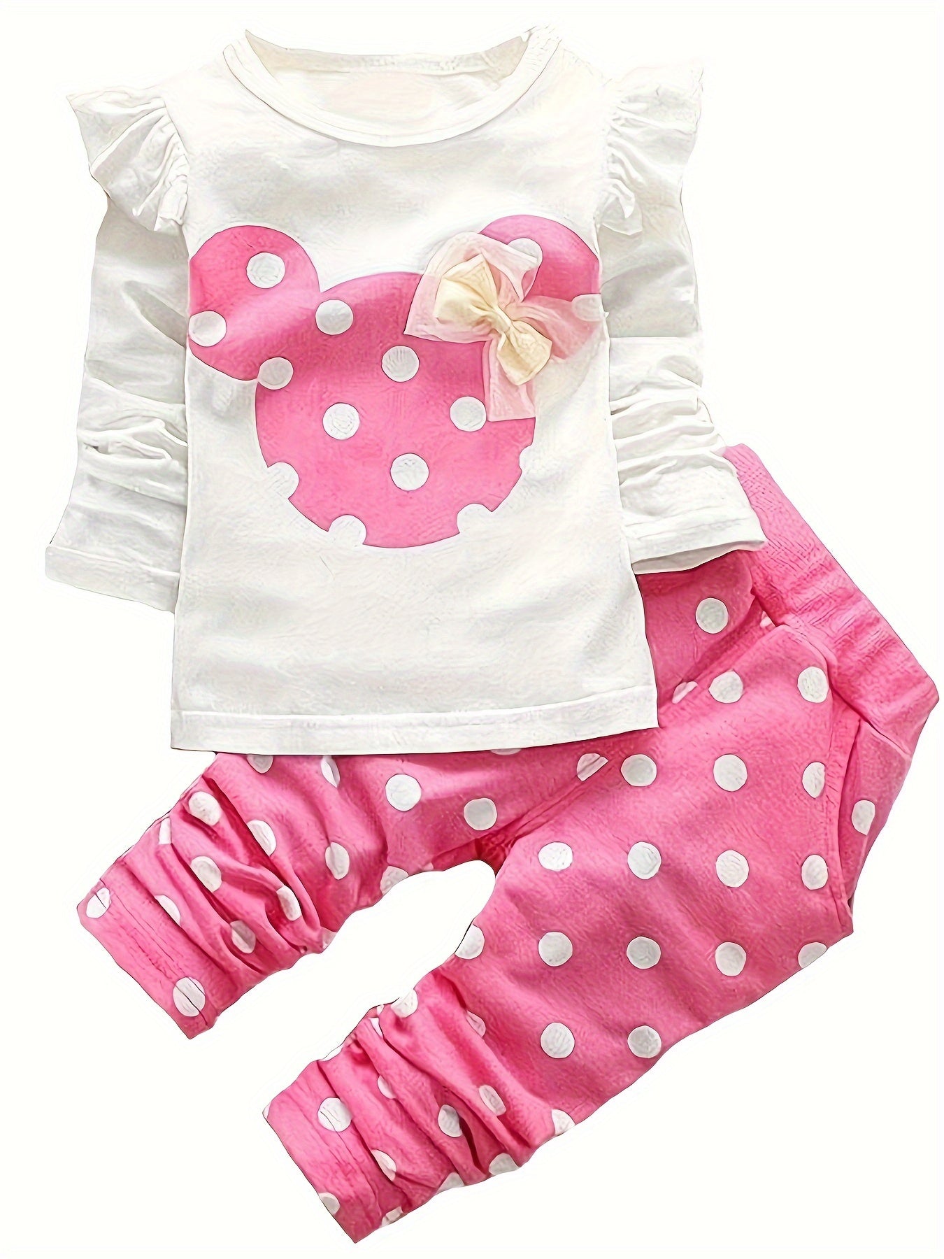 Baby Girl  2 Pieces Long Sleeved Cute Toddler Infant Tops and Pants Set - Plush Fashion Shop