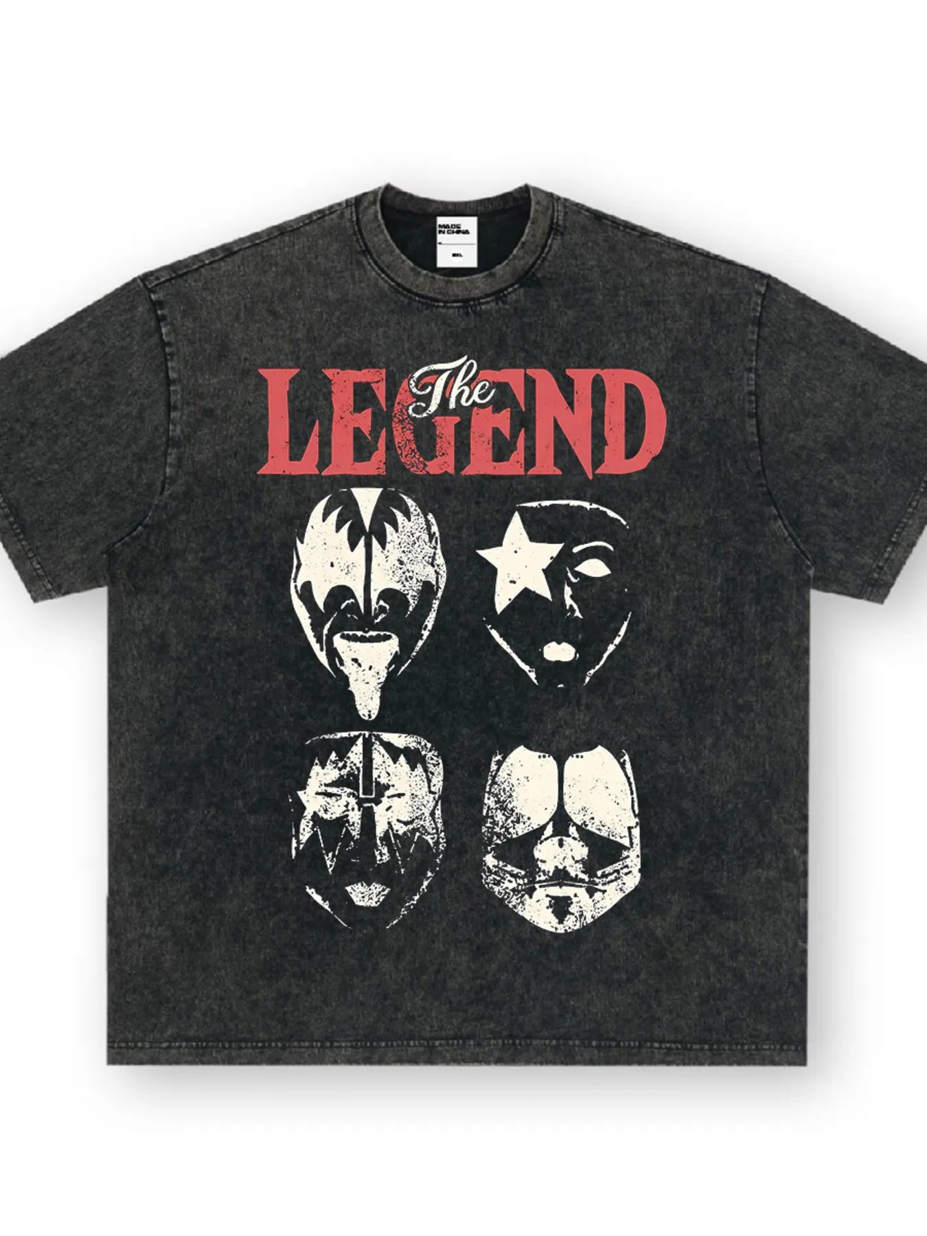 Men's premium graphic crewneck t-shirt from Plush Fashion Hub, soft cotton spandex fabric, stylish men's top with graphic design.